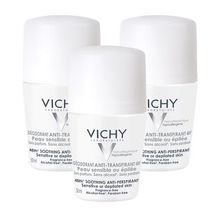Vichy Deodorant Roller Gevoelige Huid  - Multiverpakking 3x50ML
