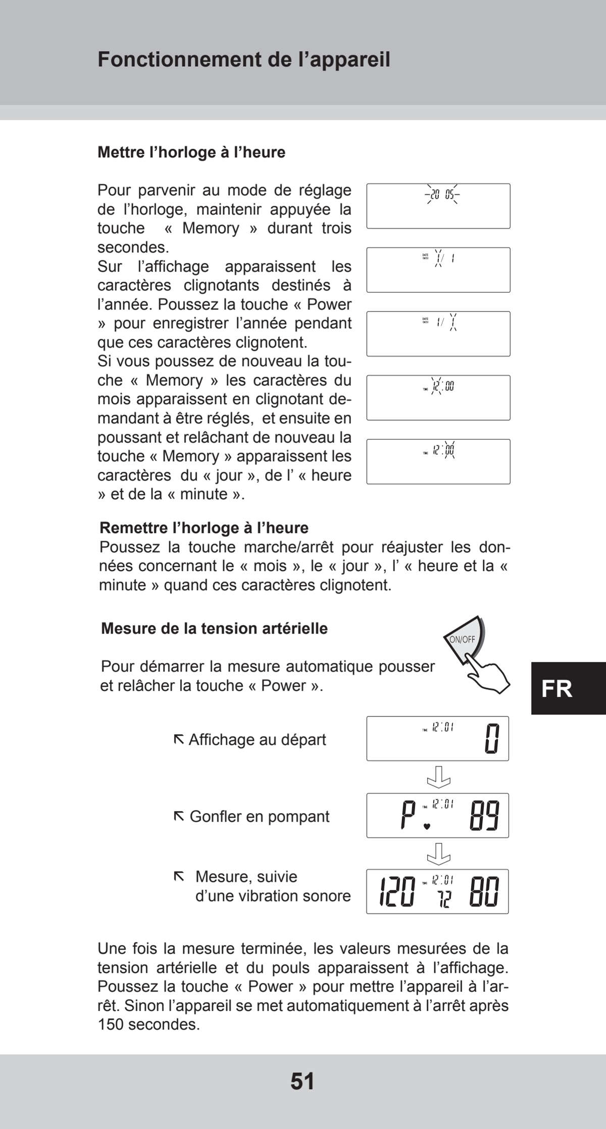 Bovenarm Bloeddrukmeter Desktop afbeelding van document #51, instructions