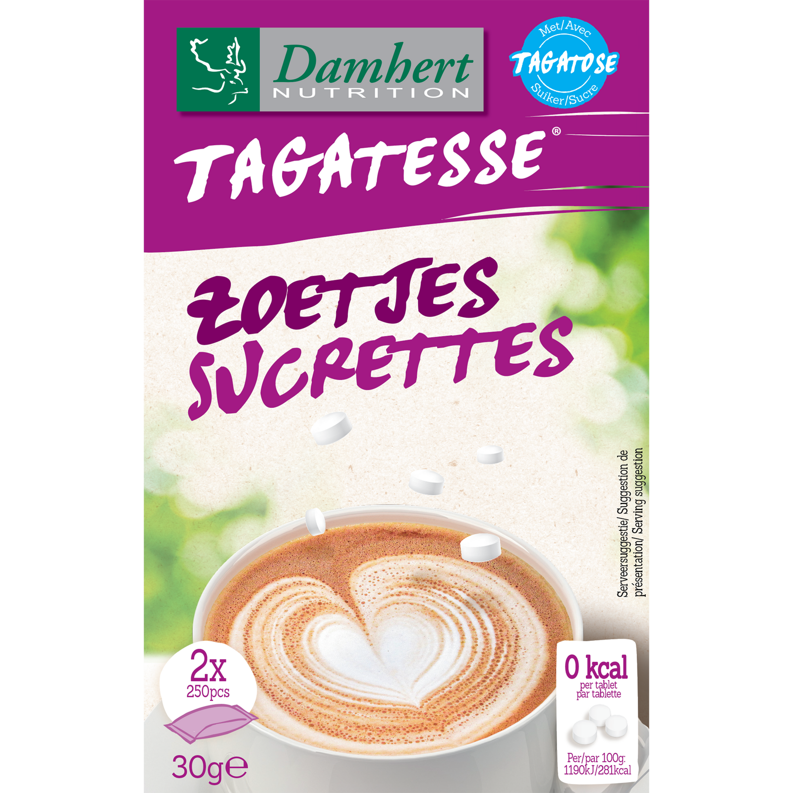Damhert Tagatesse Zoetjes Navulverpakking 2 x 250 stuks afbeelding 1