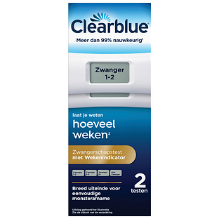 Clearblue Digitale Zwangerschapstest met Wekenindicator 2ST