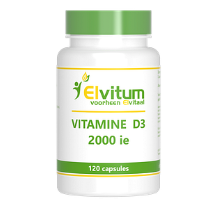 Elvitum Vitamine D3 2000IE Capsules 120CP