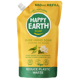 Happy Earth Pure Hand Soap Refill Jasmine Ho Wood 600ML