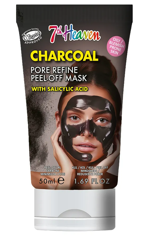7th Heaven Charcoal Porien Verfijnende Peel-Off Masker met Salicylzuur