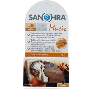 Sanohra Oordopjes Muziek Regular 1PR