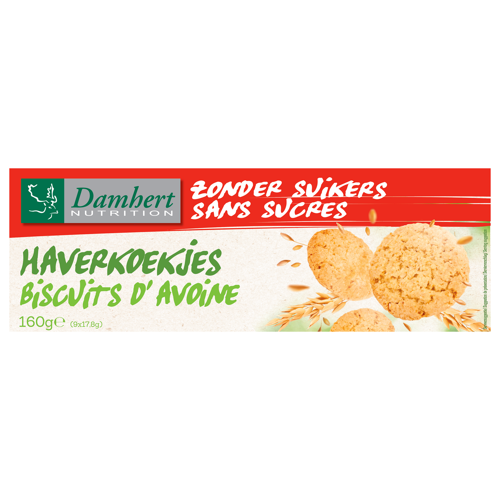 Damhert Haver Koekjes - Zonder Suikers 160GR