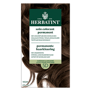 Herbatint Permanente Haarkleuring 5D Licht Goud-Kastanje 170ML Herbatint Permanente Haarkleuring 5D Licht Goud-Kastanje 170ML