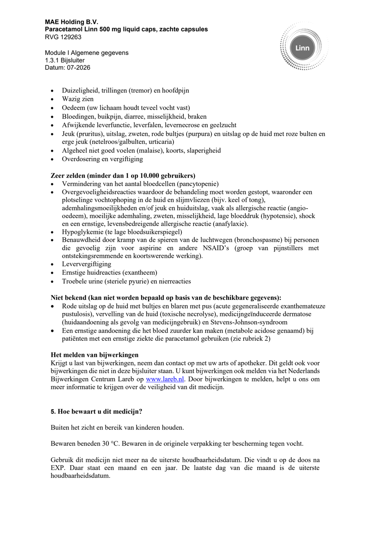 Paracetamol 500mg Liquid Caps afbeelding van document #6, leaflet