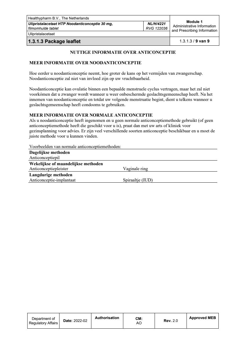 Noodanticonceptie afbeelding van document #9, leaflet