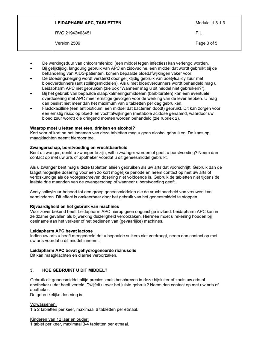 APC Tabletten afbeelding van document #3, leaflet