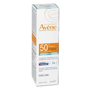 Eau Thermale Avène SPF50 Anti-Imperfection Zonnebrandcrème 40ML Eau Thermale Avène SPF50 Anti-Imperfection Zonnebrandcrème 40ML