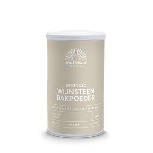 Mattisson HealthStyle Biologische Wijnsteenbakpoeder 180GR