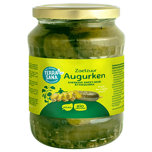 TerraSana Zoetzuur Augurken 670GR