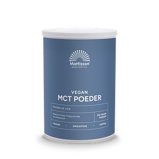Mattisson HealthStyle Vegan MCT Poeder Coconut Pure 330GR