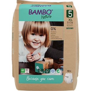 Bambo Nature Luierbroekjes Maat 5 XL 19ST