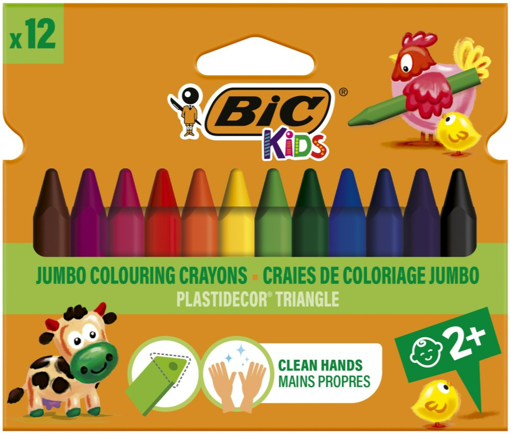 BIC Kids Kleurwaskrijtjes Jumbo afbeelding