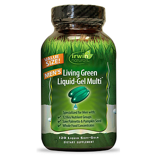 Irwin Naturals Mens Multi Liquid Soft Gel Capsules 120ST