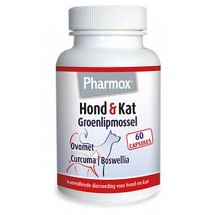 Pharmox Hond & Kat Groenlipmossel Capsules 60CP
