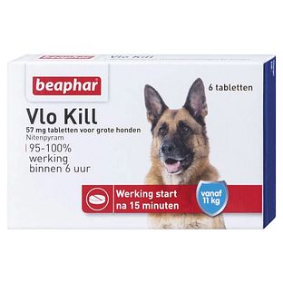 Beaphar Vlo Kill Tabletten Grote Honden 6ST