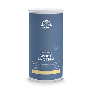 Mattisson HealthStyle Biologische Wei Proteïne Vanille 450GR Mattisson HealthStyle Biologische Wei Proteïne Vanille 450GR