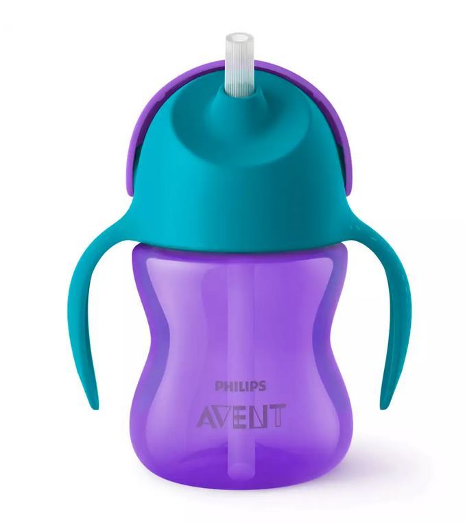 Avent Rietjesbeker Paars-Groen 9M+ afbeelding