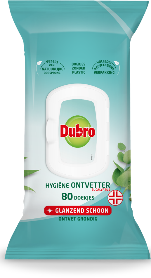 Dubro Hygiëne Ontvetter Doekjes Eucalyptus afbeelding
