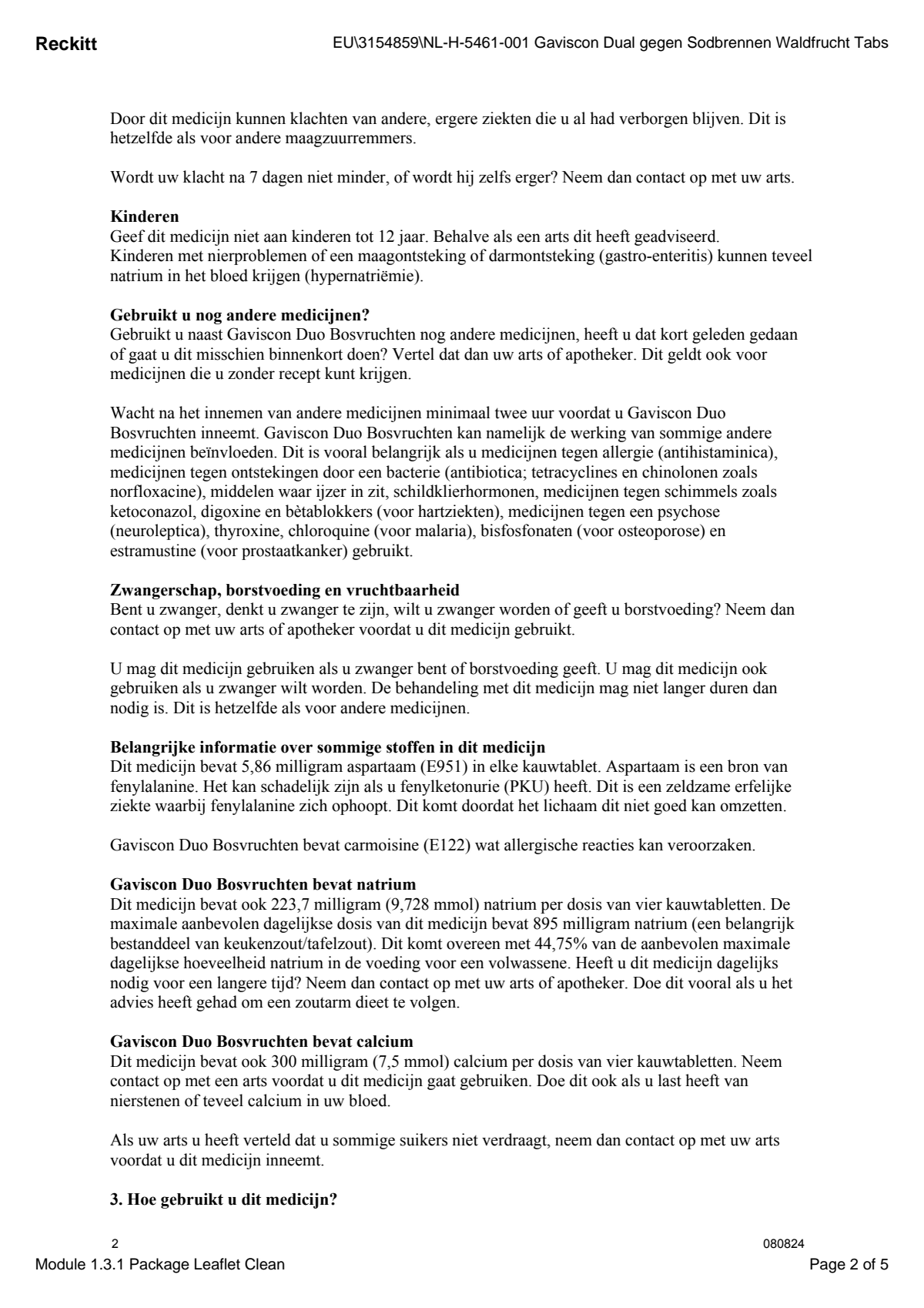 Duo Mixed Berry Kauwtabletten afbeelding van document #2, leaflet