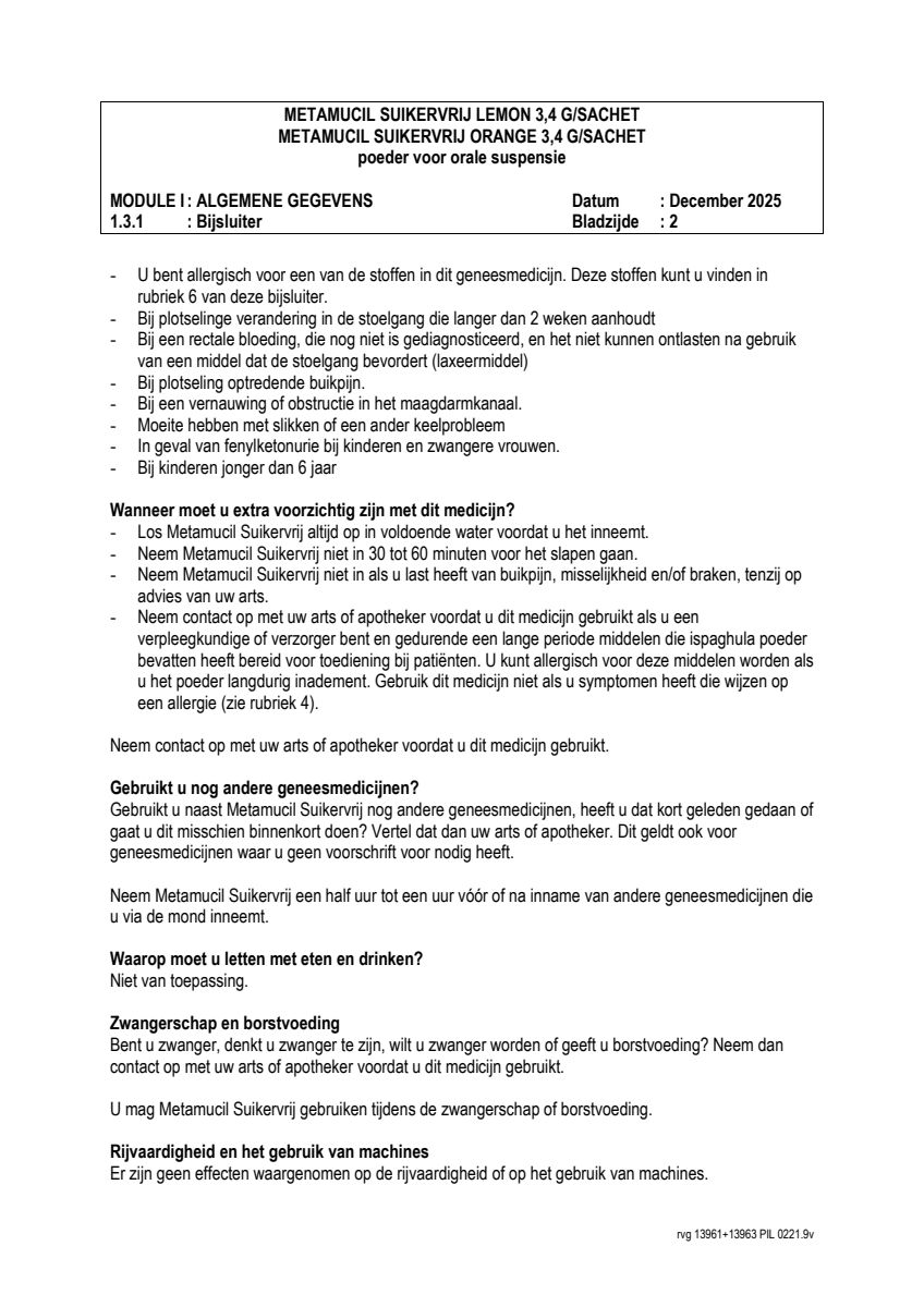 Orange Sachets afbeelding van document #2, leaflet