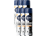 Nivea Men Black & White Ultimate Impact Anti-perspirant Spray Multiverpakking 6x150ML