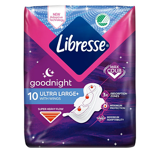 Libresse Goodnight Ultra Large Maandverband 10ST