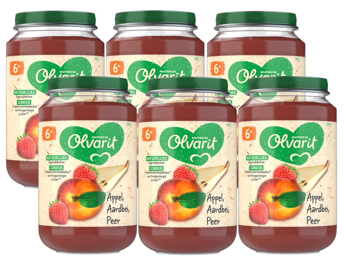 Olvarit 6m+ Appel Aardbei Peer afbeelding 1