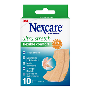 Nexcare Ultra Stretch Flexible Comfort Bandages 10cm x 6cm 10ST Nexcare Ultra Stretch Flexible Comfort Bandages 10cm x 6cm 10ST