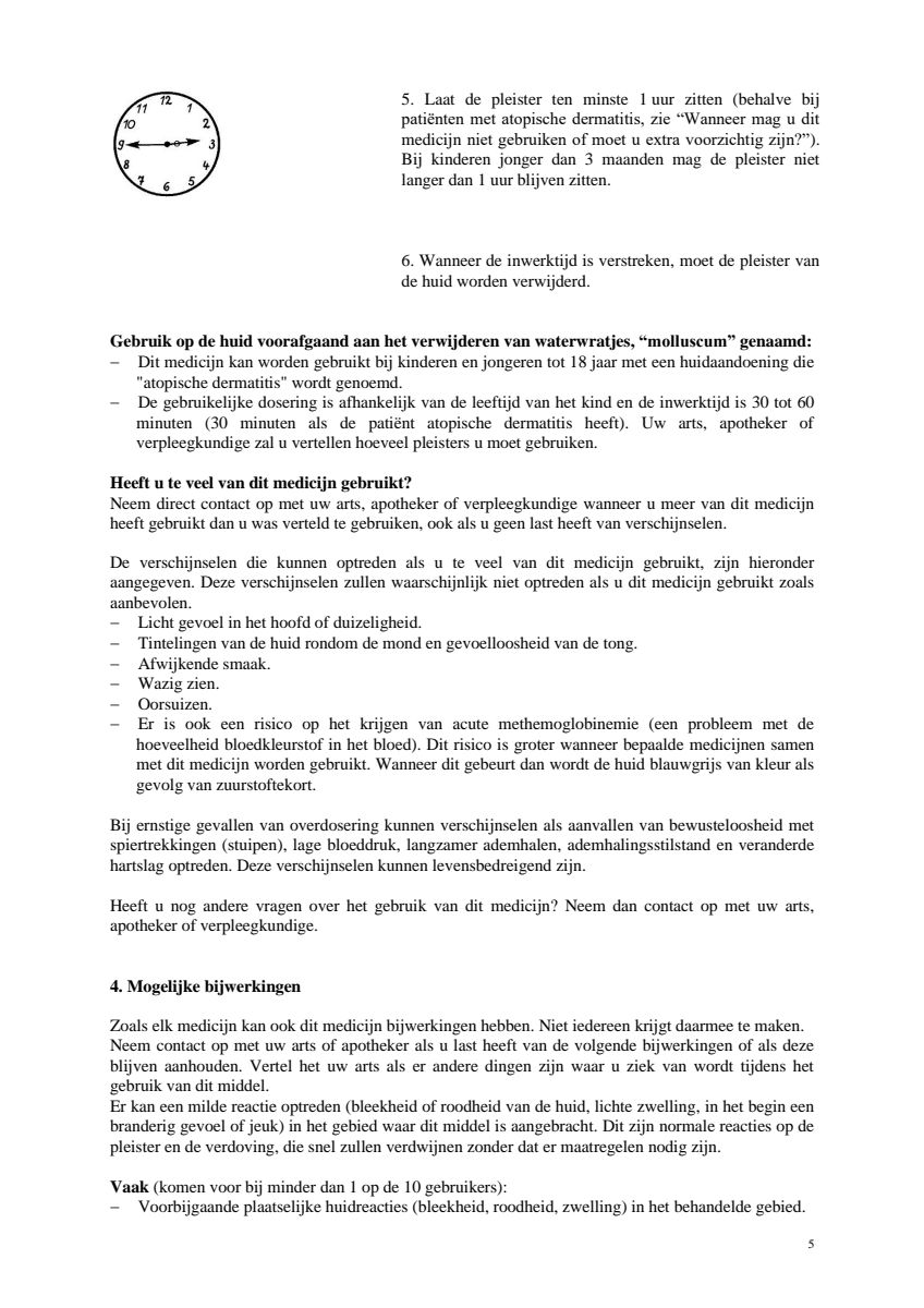 Verdovingspleister afbeelding van document #5, leaflet