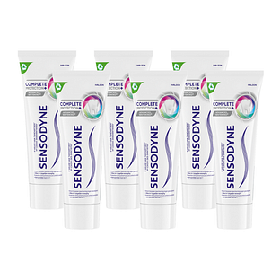 Sensodyne Complete Protection Advanced Whitening Tandpasta Multiverpakking 6x75ML Sensodyne Complete Protection Advanced Whitening Tandpasta Multiverpakking 6x75ML