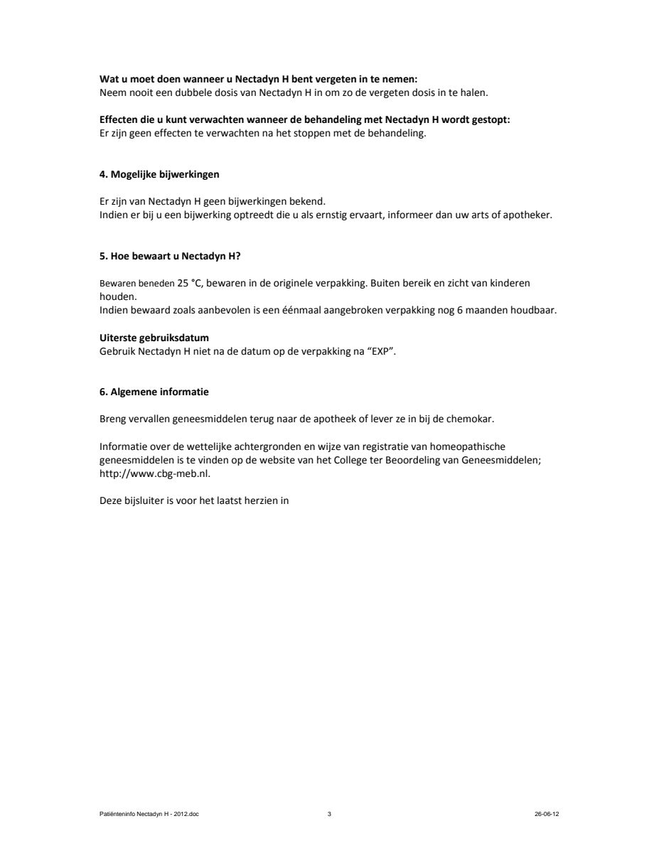 Nectadyn H afbeelding van document #3, leaflet
