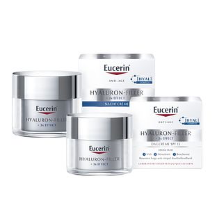 Eucerin Hyaluron-Filler Huidverzorgingsset - Dagcrème SPF30 en Nachtcrème - 2 stuks