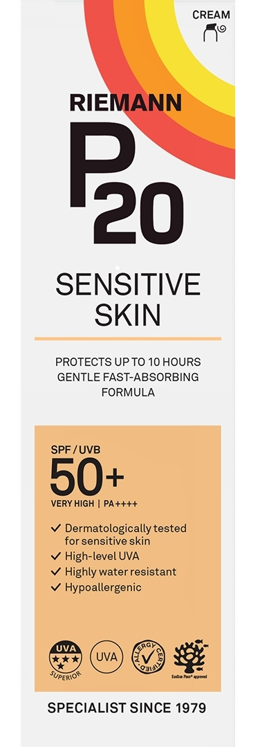 P20 Zonnebrand Sensitive Skin SPF50+