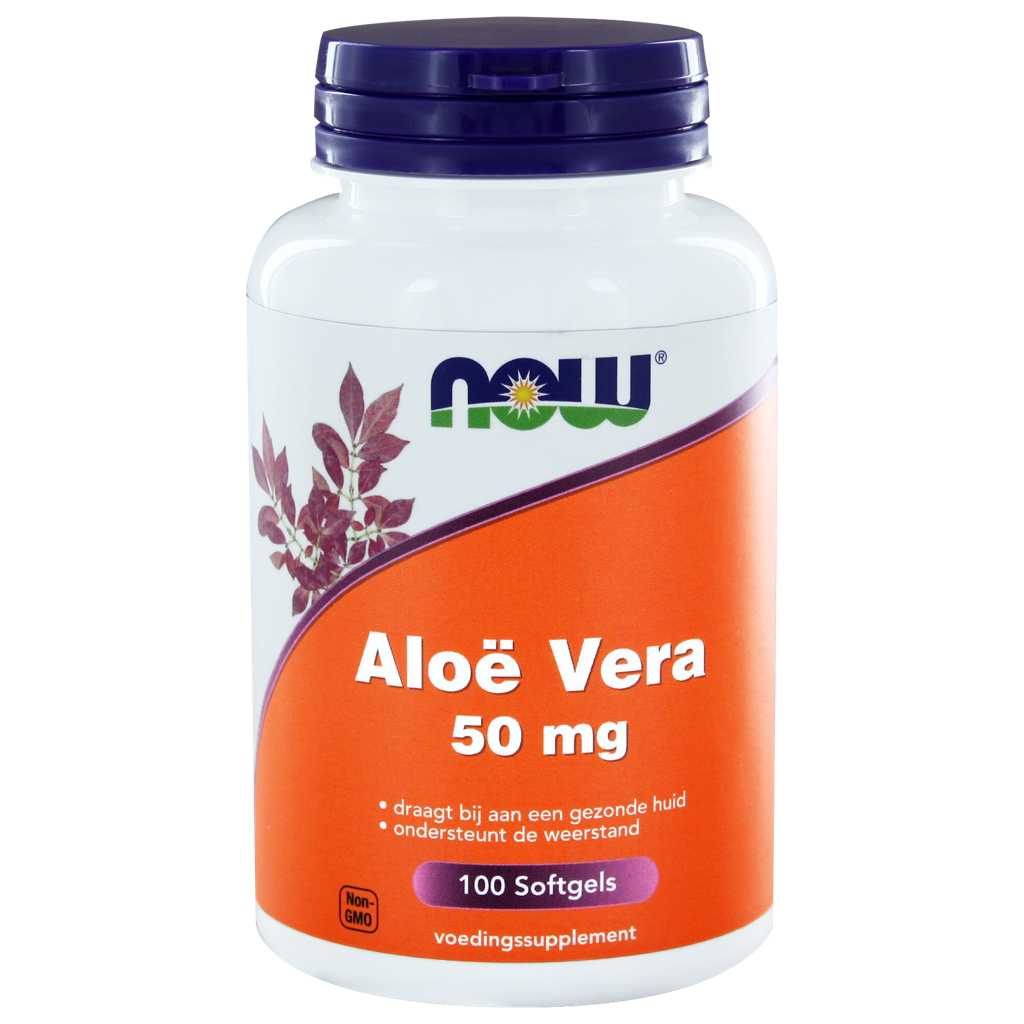 NOW Aloë Vera 50 mg Softgels afbeelding