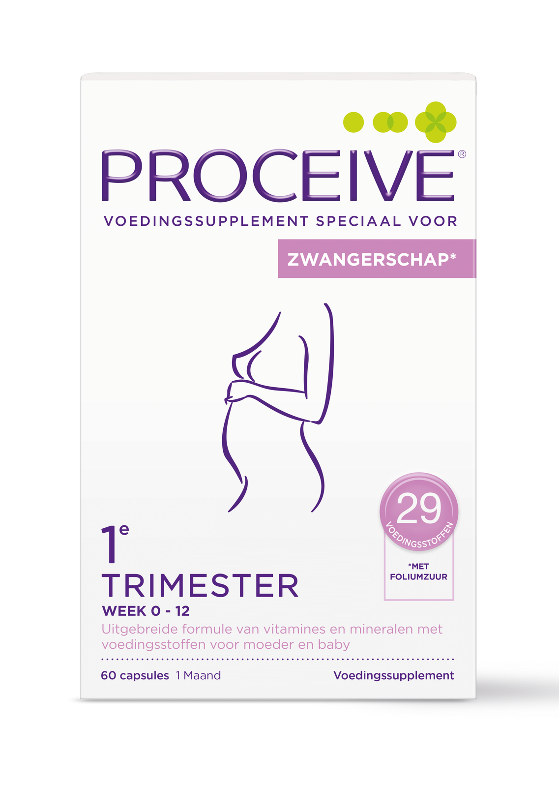 Proceive Zwangerschap Trimester 1 Capsules 60CP