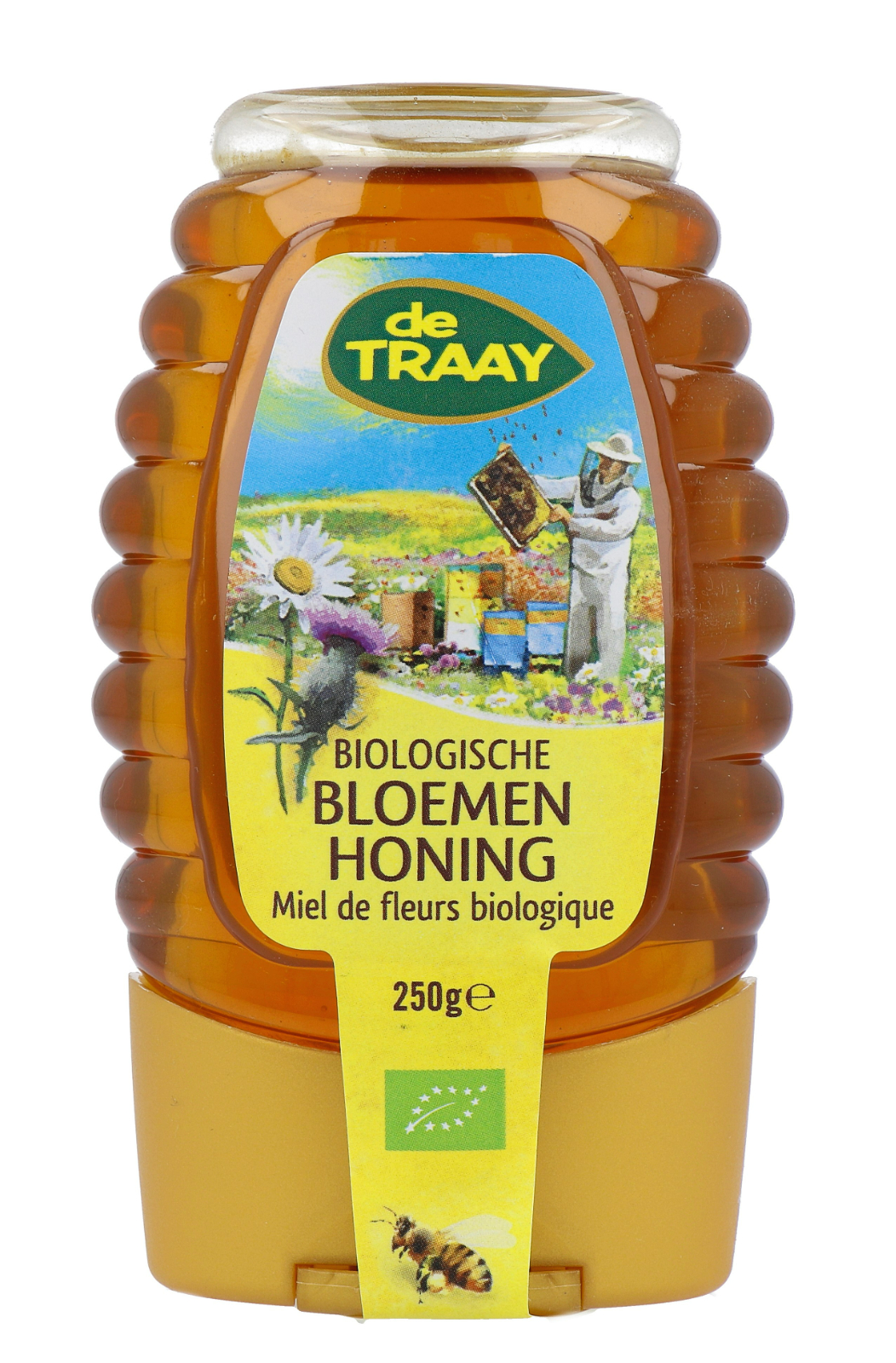 De Traay Bloemenhoning Biologisch Knijpfles