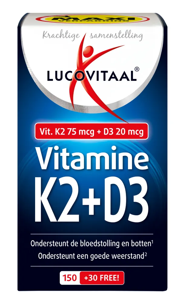 Lucovitaal Vitamine K2 + D3 Softgels