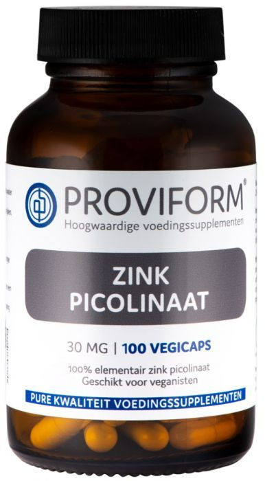 Proviform Zink Picolinaat 30mg Capscules 100VCP