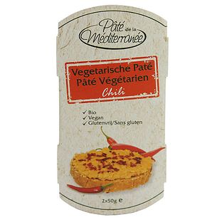 Pate de la Mediterranee Vegetarische Paté Chili 100GR Pate de la Mediterranee Vegetarische Paté Chili 100GR