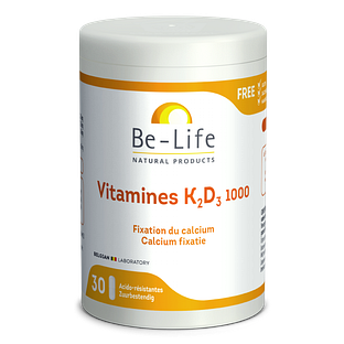 Be-Life Vitamines K2 D3 1000 Capsules 30CP