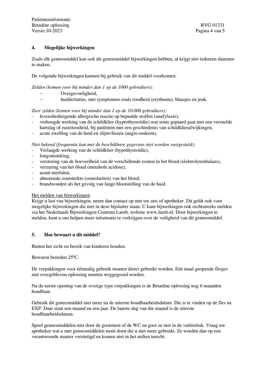 Jodium Oplossing afbeelding van document #4, leaflet