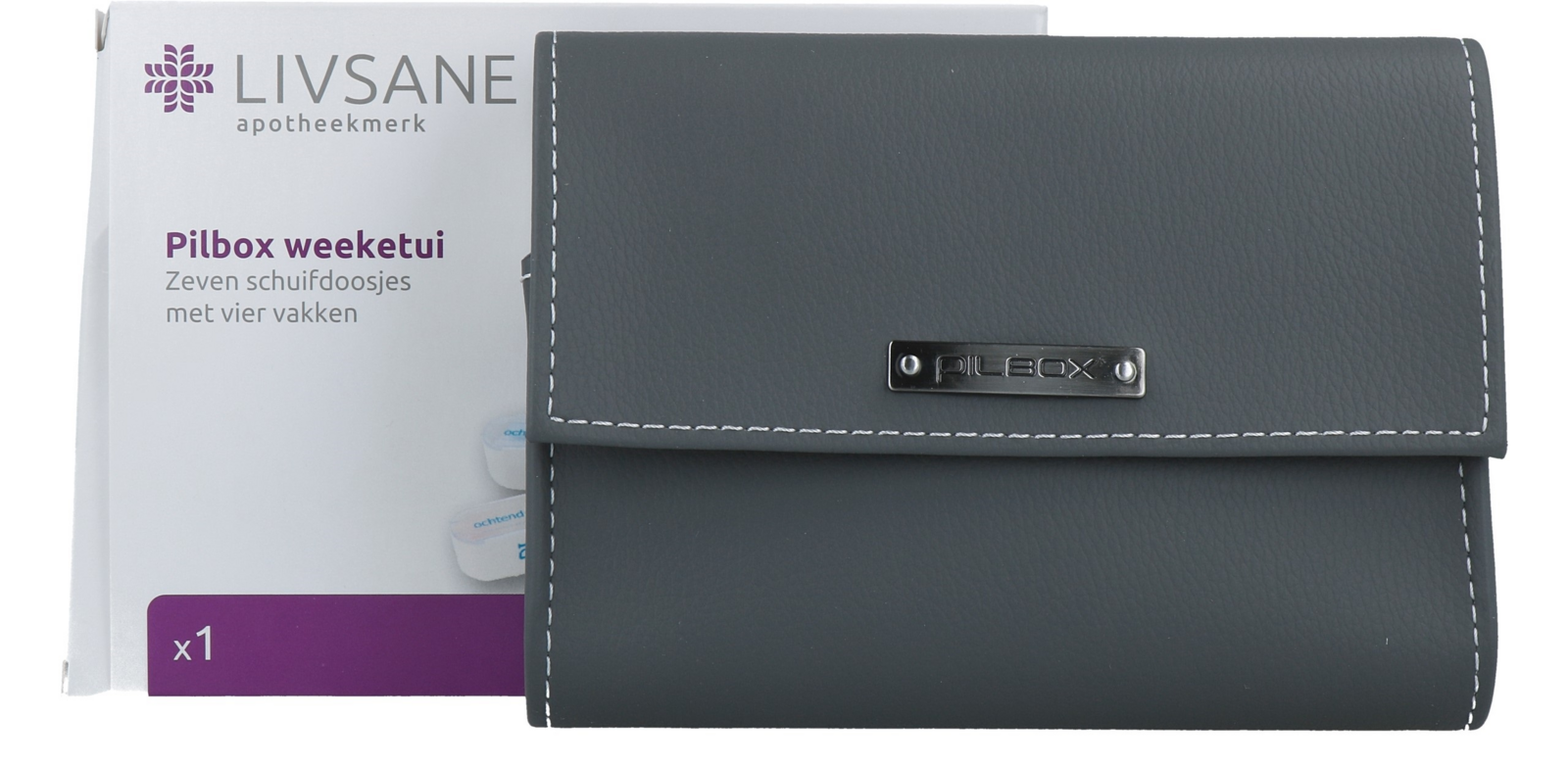 Livsane Pilbox Weeketui afbeelding