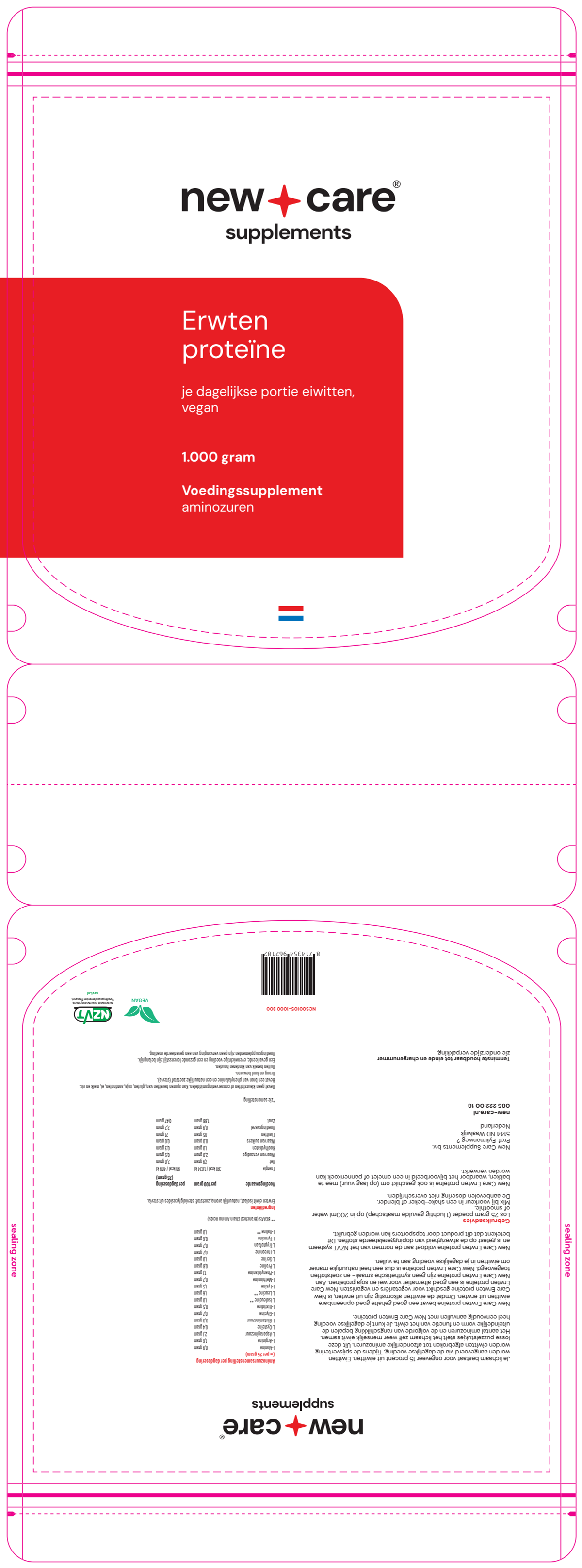 Erwten Proteine Poeder afbeelding van document #1, instructions