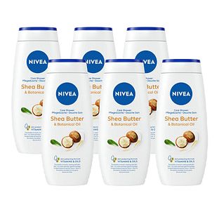 Nivea Shea Butter & Botanical Oil Soft Care Shower Voordeelverpakking 6x250ML Nivea Shea Butter & Botanical Oil Soft Care Shower Voordeelverpakking 6x250ML