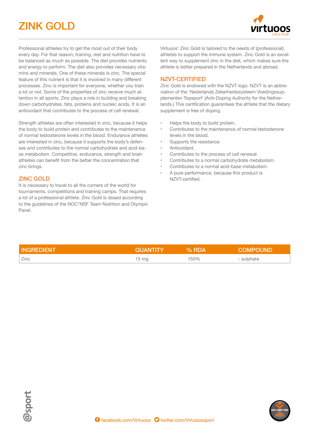 Zink Gold Capsules afbeelding van document #2, label