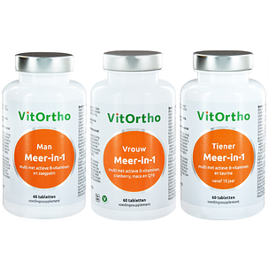 VitOrtho Meer-in-1 Man, Vrouw en Tiener Tabletten Combivoordeel 3ST