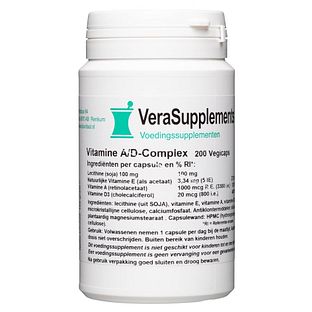 VeraSupplements Vitamine A/D Complex Capsules 200CP